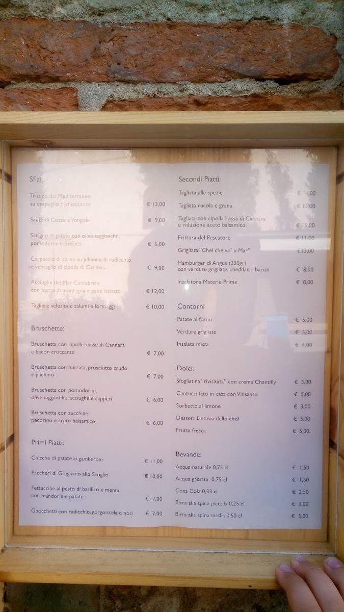 Menu Il Ristorantino Materie Prime-7